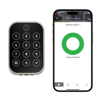 Yale Locks YRD654-CB1-619 Yale YRD654-CB1-619 Pro 2 Key-Free Touchscreen with Wi-Fi + Connect Bridge, Satin Nickel