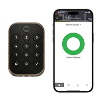 Yale Locks YRD634-CB1-0BP Yale YRD634-CB1-0BP Pro 2 Key-Free Keypad with Wi-Fi + Connect Bridge, Oil Rubbed Bronze