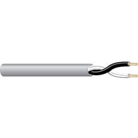 West Penn 25226BBN1000 Plenum Audio Cable, 1000' Brown 1-Pair 14-Gauge Stranded Unshielded, Plenum Rated