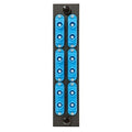 Hubbell FSPNSCSTDS6 Fiber Optic Patch Panel with 12 Ports and 6 SC-ST Duplex Zirconia Connectors