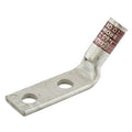 Hubbell HGBL02D45 Double Hole Compression Lug, 1/4" ID Spaced 5/8", 45-Degree, 2 AWG, 25-Pack