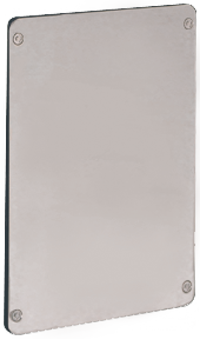 Code Blue 40066 Blank Plate for Second Opening, Stainless Steel