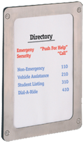 Code Blue 40057 Directory Plate Assembly