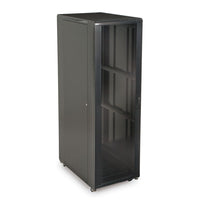 LINIER Server Cabinet, Glass / Solid Doors, 42U RMS, 36" Depth