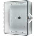 STI 7521-HTR Heated NEMA 4X Protective Cabinet with Backplate and Thumb Lock, Clear