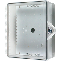 STI 7521-HTR Heated NEMA 4X Protective Cabinet with Backplate and Thumb Lock, Clear