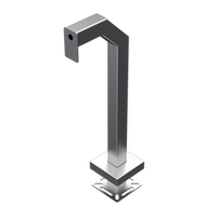 PEDESTAL PRO 33PE1-2NIP-04-304 42" Stainless Gooseneck Pedestal - 2NIP Access Unit M