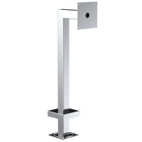 Pedestal Pro 33PE1-DOOR-03-304 45" Stainless Gooseneck Pedestal - DoorBird D21DKH