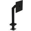 PEDESTAL PRO 33PE1-INVU-01-CRS 42" Steel Gooseneck Pedestal - Invictus XP Surface