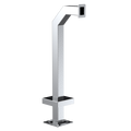 Pedestal Pro 33PE1-PPRO-01-304 42" Stainless Gooseneck Pedestal - Surface Mount SINGLE GANG CUTOUT