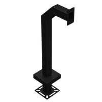 PEDESTAL PRO 33PE1-PPRO-01-CRS 42" Heavy Duty Gooseneck Pedestal - Surface Mount Single Gang Cutout