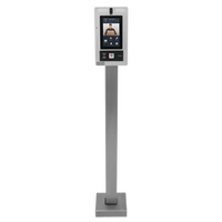 PEDESTAL PRO 33PED-BUT-001-304 44" Low Stainless Pedestal ButterflyMX 7" Surface Video Intercom