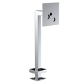Pedestal Pro 33PED-MVI-001-304 45" Stainless Gooseneck - KeyCom BOLT Surface