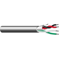 West Penn 357GY1000 22/4 Stranded Unshielded Audio Cable, CMR, 1000' (304.8m) Reel, Gray