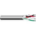 West Penn 359GY1000 20/4 Stranded Audio Cable, Pair Shielded, Pair Unshielded, CMR, 1000' (304.8m) Reel, Gray