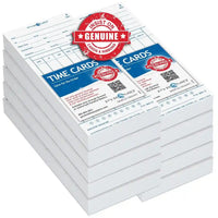 Pyramid 3800-10MB Model 3800 Time Cards, 1,000 PER Pack