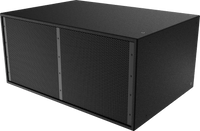 Electro-Voice X12I-128-FGB 2x18" Install Subwoofer, Fiberglass, Black