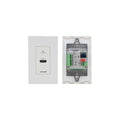 Kramer WP-789T/US-D(W/B) D-Size Wall-Plate Transmitter with Decora Design Frame Sets, RS-232 and IR over Long-Reach HDBaseT, Black and White