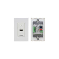 Kramer WP-789T/US-D(W/B) D-Size Wall-Plate Transmitter with Decora Design Frame Sets, RS-232 and IR over Long-Reach HDBaseT, Black and White