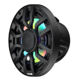 NXL 7.7” 2-Way Coaxial Marine Speaker with Bullet Tweeter, Digital LED Lights & White Deck LED | 175W RMS 4-Ohm