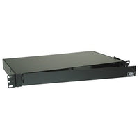 Hubbell FSS02S Fiber Splice Shelf with T Stud, without Tray, 2U, Black