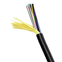 Hubbell HFCD14012RSBK Indoor / Outdoor Tight I/O Tight Buffer Riser Cable, OS2, SM , Black