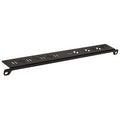 Hubbell CMBR Rear Cable Management Mounting Bar, Black, 19"