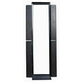 Hubbell CS1976H Relay Rack, 7' x 6", Hinged Covers, Black