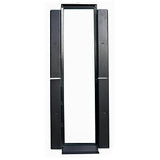 Hubbell CS1976H Relay Rack, 7' x 6", Hinged Covers, Black
