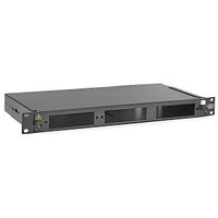 Hubbell FERFSPD FER Rack Mount Interconnect Enclosure, 1U, 24 LC Duplex, Black