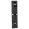 Hubbell FSPNLCDS3BK Fiber Adapter Panel 6-Port 3 LC Duplex
