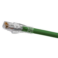 Hubbell HC6AGN15 Ascent CAT6a Patch Cable, Slim, 15', Green