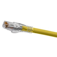 Hubbell HC6AY03 Ascent CAT6a Patch Cable, Slim, UTP, 3', Yellow