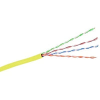 Hubbell HC6RREY CAT6 Cable, Riser, REELEX Box, Yellow