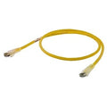 Hubbell HC6Y05 CAT6 24/8 Stranded Copper Slim Patch Cable, Speed Gain, 5', Yellow