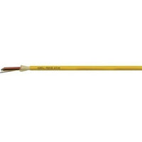 Hubbell HFCB14006PS HFCB14 Series Indoor/Outdoor Tight Buffer, 6-Strand, Plenum, OS2, SM, Yellow Jacket