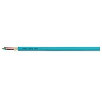 Hubbell HFCB14012P4 Indoor / Outdoor Tight Buffer, 12-Strand, Plenum, OM4, MM, Aqua Jacket