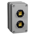 Hubbell HI24XGY HI-IMPACT Thermoplastic Surface Mount Box, 2-Port