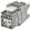Hubbell HJS6A24 CAT6 Keystone Jack UNI Shielded, 24-Pack, Clear