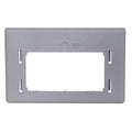 Hubbell HMRBGY, Furniture Plate, H Reducer, Gray