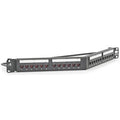 Hubbell HP624A Cat6Angled Patch Panel, 24 Port, Universal