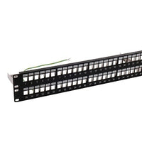 Hubbell HPJS48 Patch Panel, Jack, Unloaded, Shielded
