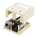 Hubbell HSB2EI 2-Port Housing, Surface Mount, Electric Ivory