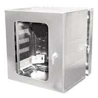 Hubbell HSQ24W Cabinet Components, QUADCAB 24", Window Door, Black
