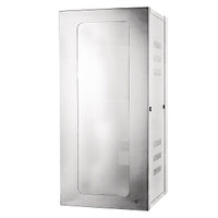 Hubbell HSQ4826W Rack Cabinet and Frame, Quadcab Ceiling Mount|Wall Mount, 4' High by 26" Deep, with Window, White