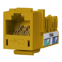 Hubbell HXJ5EGL24 CAT5e Keystone Jack 8POS UNI A/B GL, 24-Pack
