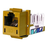 Hubbell HXJ6GL24 CAT6 Keystone Jack, 8POS UNI A/B, 24-Pack