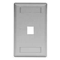 Hubbell IFP11GY Wallplate Flush -Gang 1-Port Wallplate in Gray