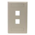 Hubbell IFP14TI Wallplate Flush 1-G 4-Port TI Keystone Plates