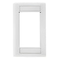 Hubbell IMF1W iStation Front Loading Module Frame, 1-Gang, White